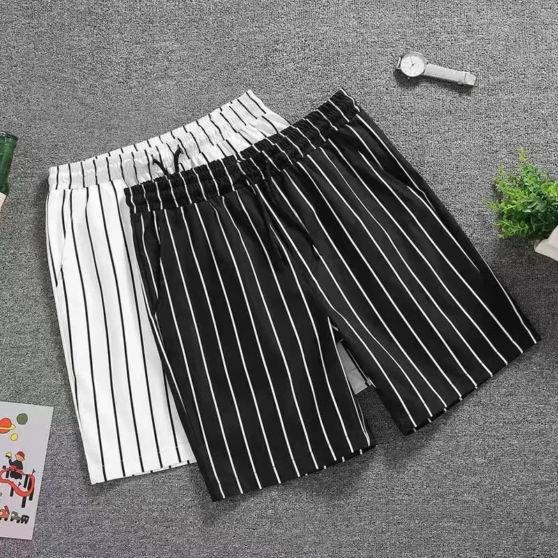 Short masculino casual listrado