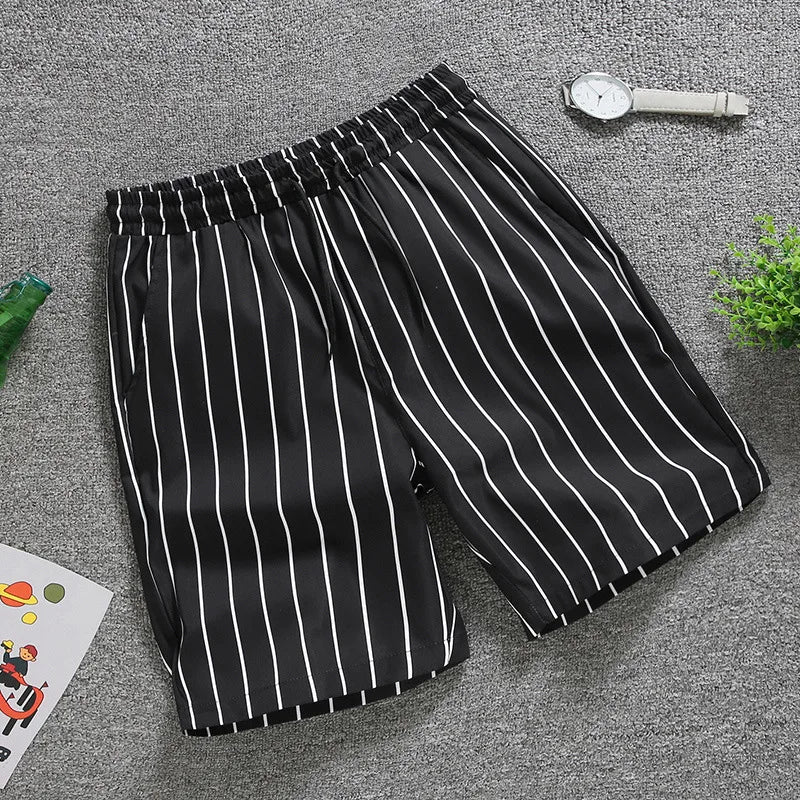 Short masculino casual listrado