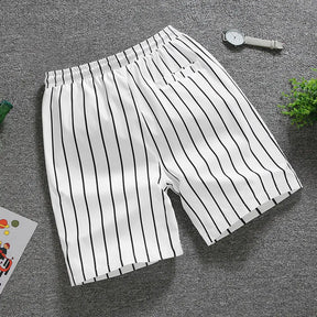 Short masculino casual listrado