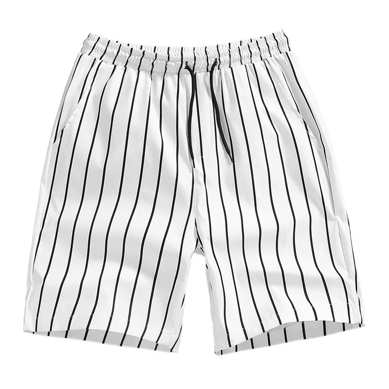 Short masculino casual listrado