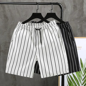 Short masculino casual listrado