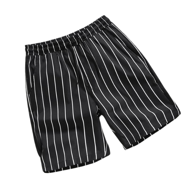 Short masculino casual listrado