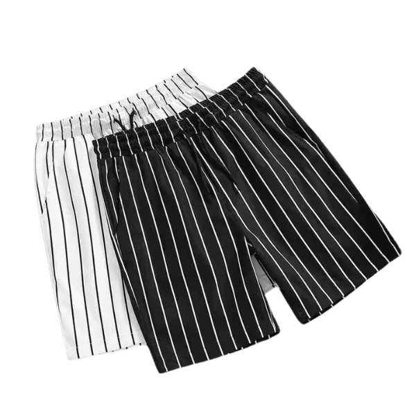 Short masculino casual listrado